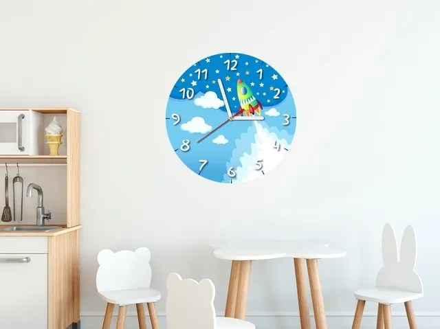 Gyerek óra Világűr rakéta 30x30cm ZD5367A_1OD