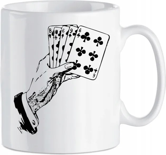 Ajándék bögre Póker Kártyatartó 330 ml