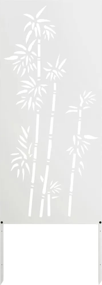 vidaXL Kertvédő vászon Fehér 50 x 140 cm Hidegen hengerelt acél
