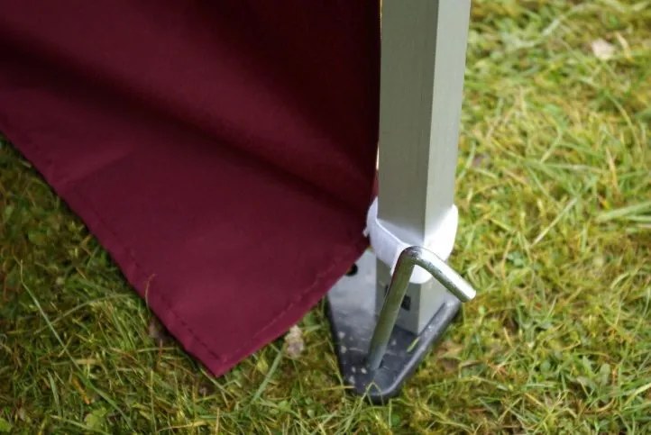 Összecsukható kerti sátor PROFI 3 x 6 m bordó