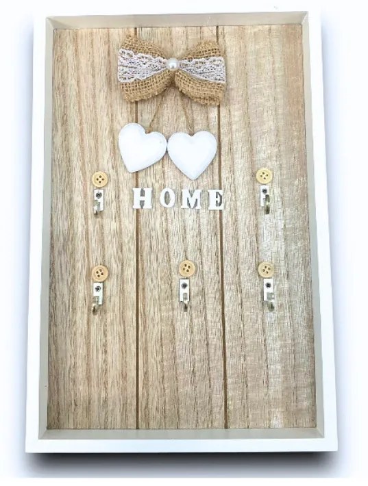 Fali Akasztós Kulcstartó Home
