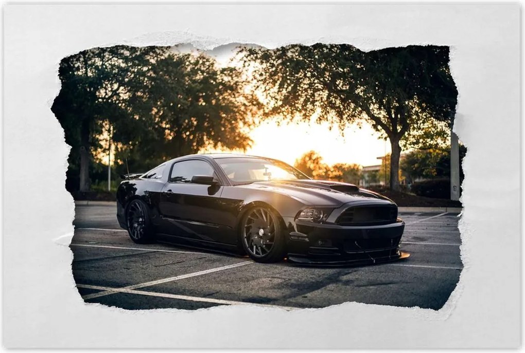 Poszterek 90x60 Fekete fenevad Mustang