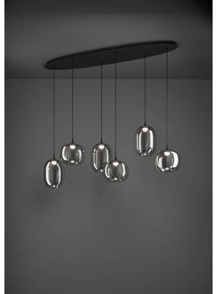 Eglo 390415 - LED Dimmelhető csillár zsinóron LARVA 6xLED/3,7W/230V 2700-6500K + távirányító