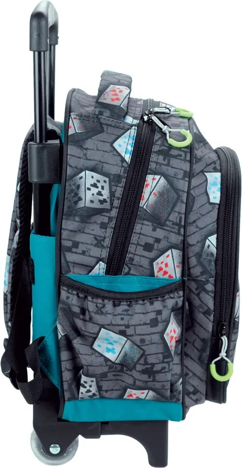 Minecraft Metro Art Blast gurulós ovis hátizsák, táska 30 cm