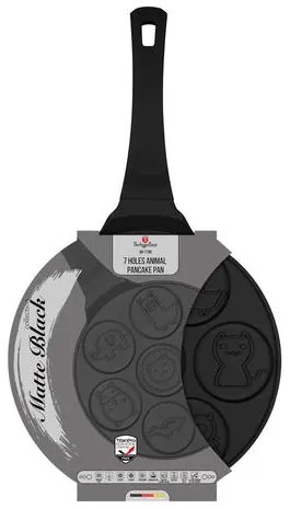 BerlingerHaus 7 lyukú állatos palacsintasütő (26 cm) Black Rose Collection BH/7799