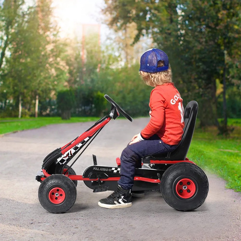 Pedálos gyerek gokart, piros