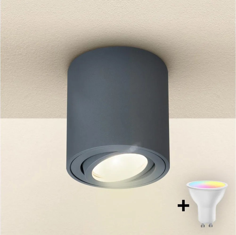 Brilagi - LED RGBW dimmelhető spotlámpa MIA 1xGU10/4,8W/230V 84x80 mm antracit