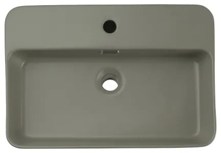 COMAD TRUST 2 OLIVER GREEN (E-6282) - TRUST 55x38 cm zöld mosdó pultba