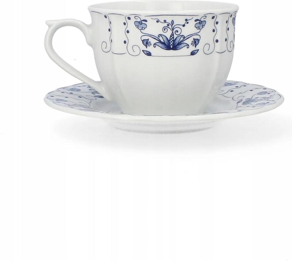 Lubiana Maria Kávés- és teáscsésze alátéttel 350 ml 17 cm Kaszubska