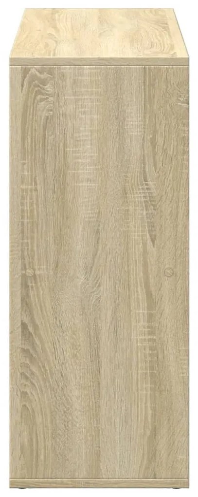sonoma tölgy szerelt fa elválasztó könyvespolc 69,5x29x69,5 cm