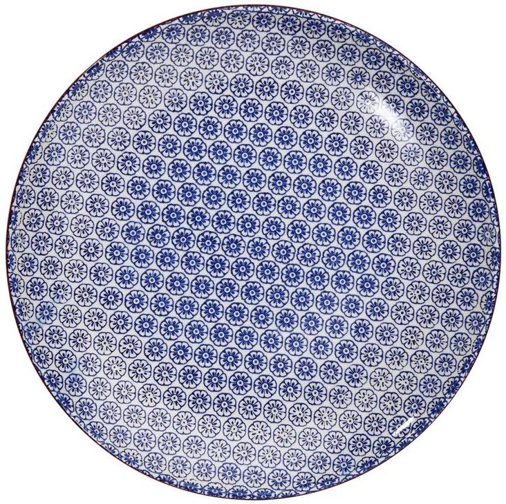 RETRO tányér, kék 26 cm