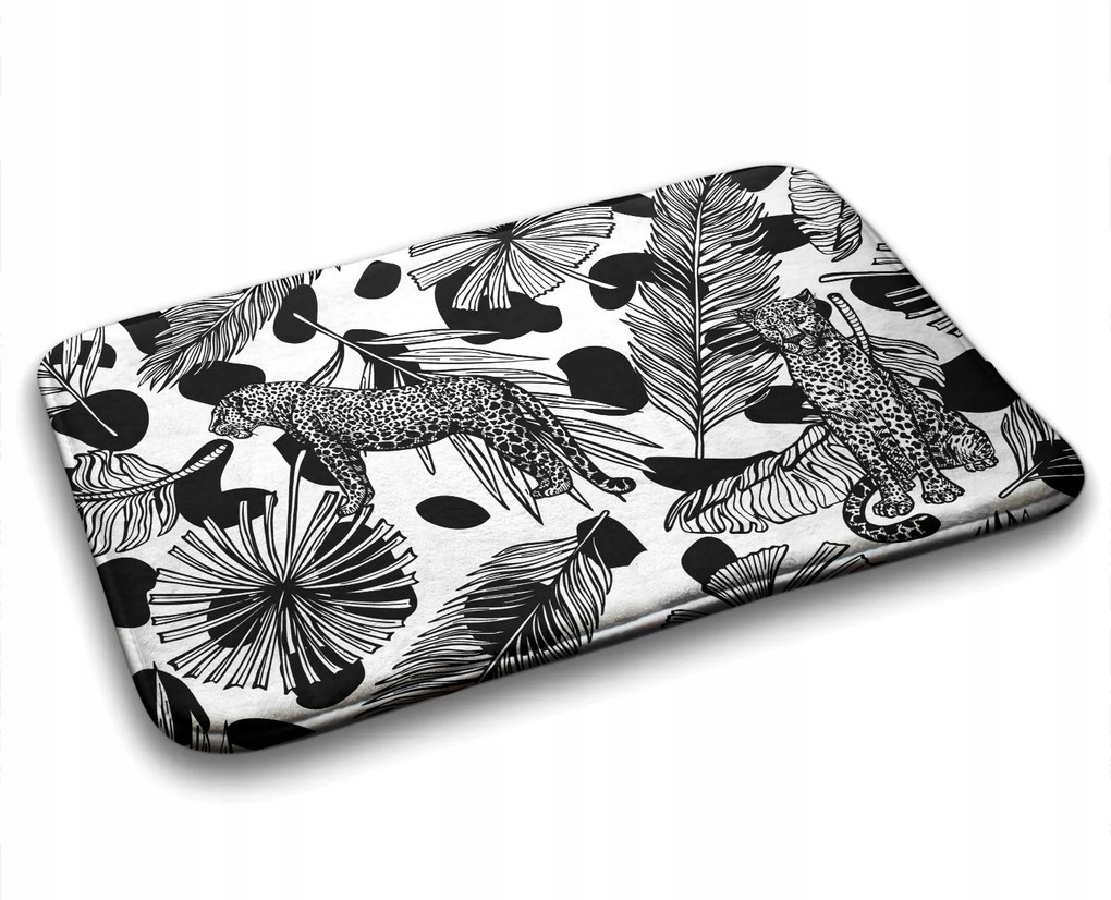 Fürdőszobaszőnyeg puha Leopárd szavanna 90x60 cm