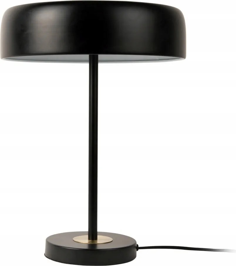 Asztali Lámpa Fém Fekete Asztali Lámpa Ø 30 cm
