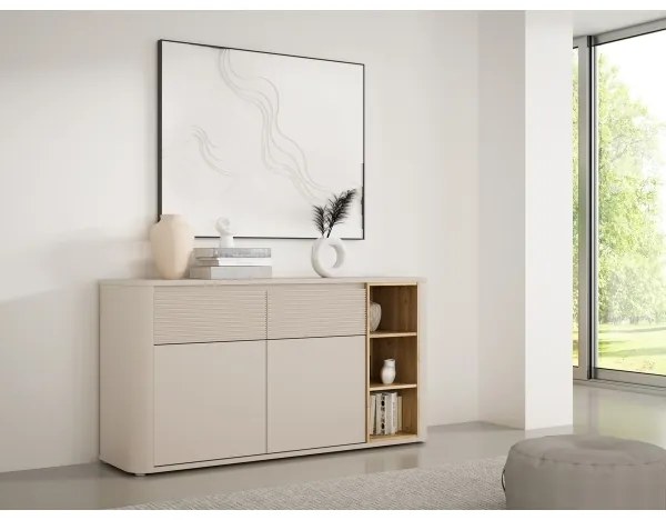 Komód INAR bézs/tölgy