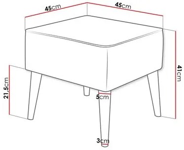 Lábtartó Flerance (sötétszürke) . 1104588