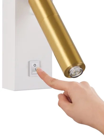 Brilagi - LED Fali spotlámpa MAYA 1xG9/7W/230V fehér/arany