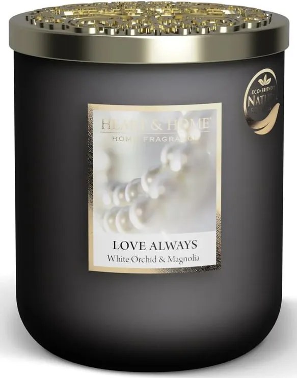 Nagy Gyertya Heart &amp; Home Love Always White Orchid &amp; Magnólia Szója Gyertya