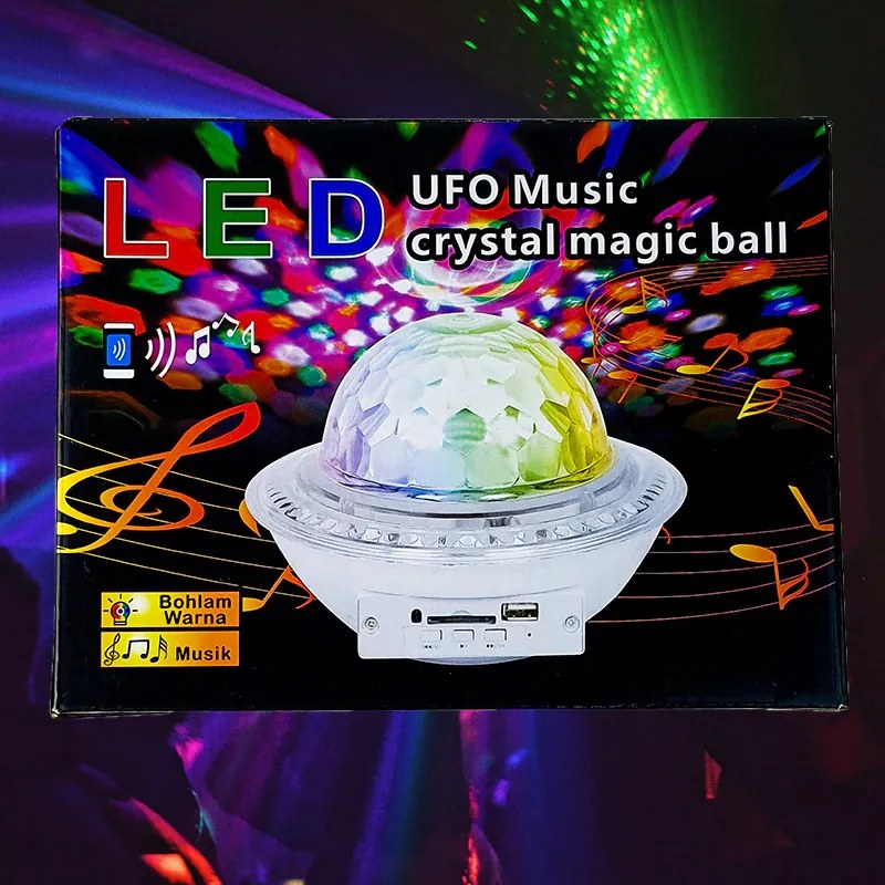 UFO Mágikus Disco Lámpa USB Foglalattal + Bluetooth