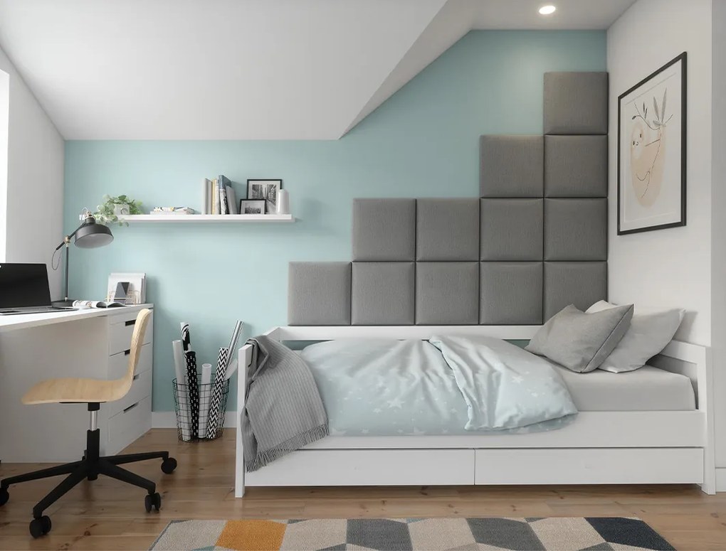 Kárpitozott falipanel QUADRATTA 40x40 cm - több színben Szín: Világosbarna