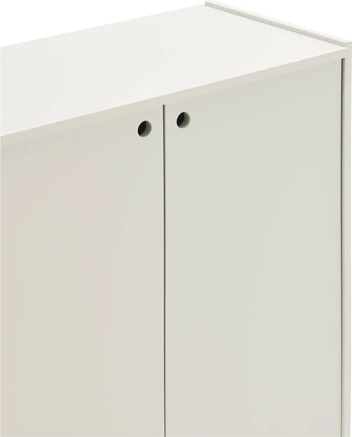 Krémszínű komód 197x80x40 cm Wally – Teulat