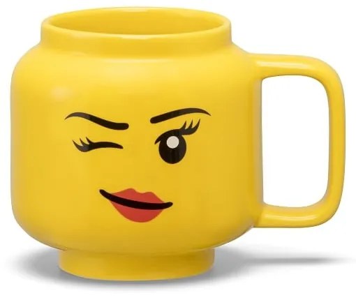 Sárga kerámia gyerek bögre 255 ml Head – LEGO®