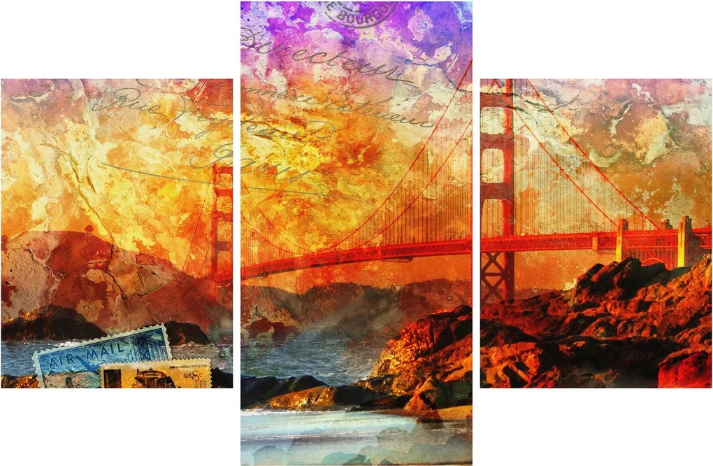 Kép - Golden Gate, San Francisco, Kalifornia (90x60 cm)