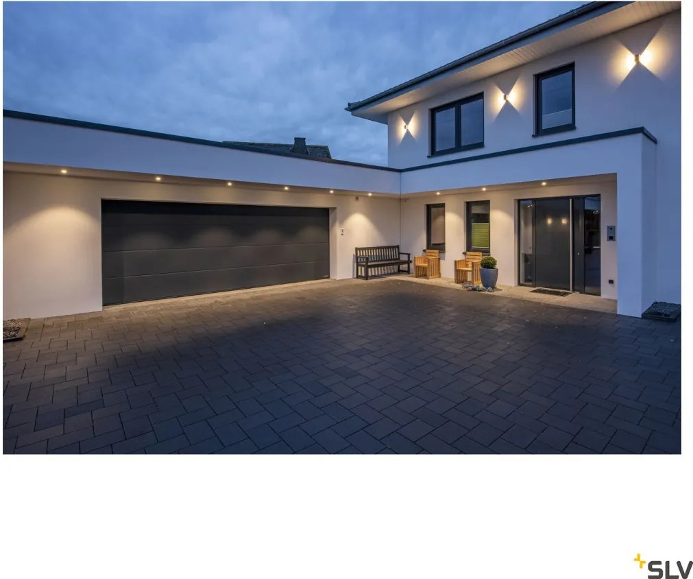 SLV 232105 STRUCTEC Modern Kültéri Fali Lámpa Antracit LED IP65