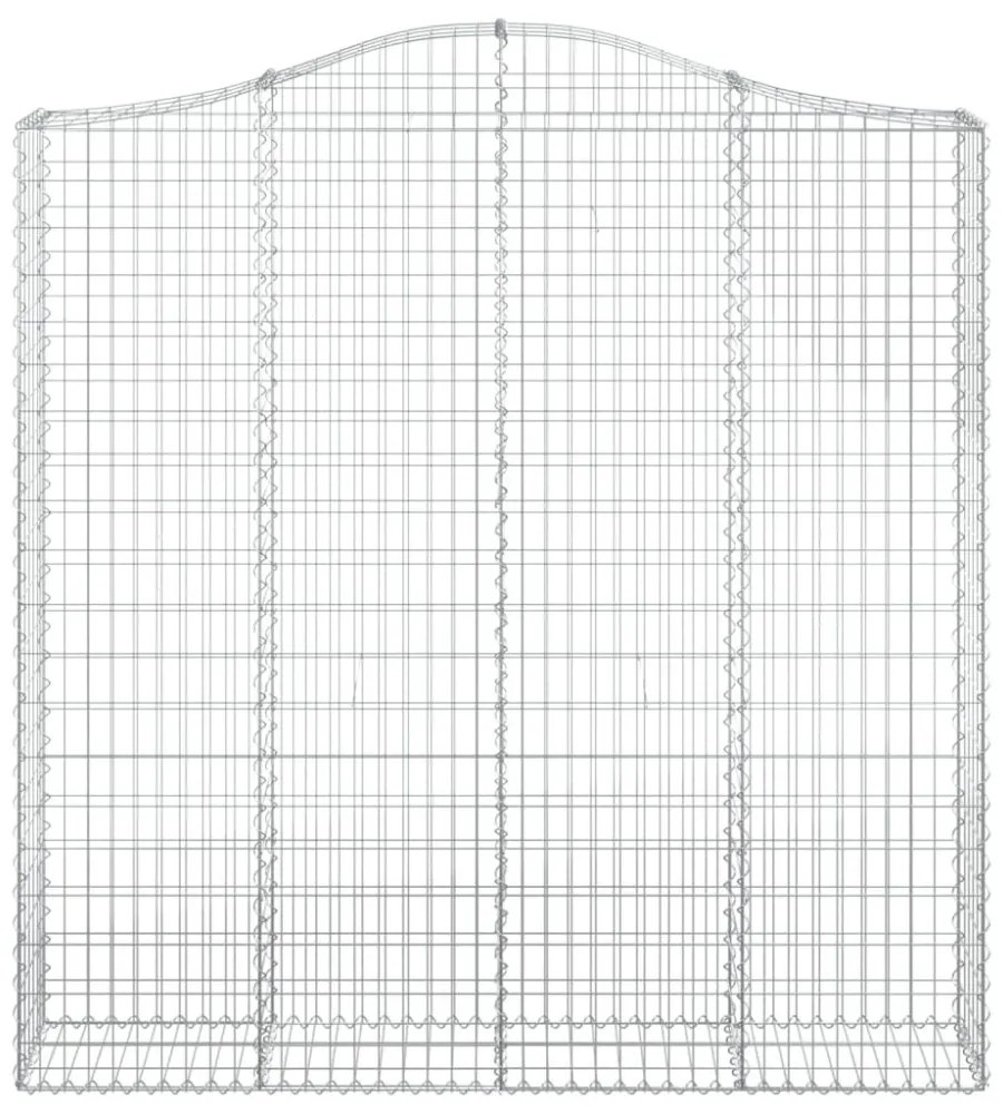 íves horganyzott vas gabion kosár 200x30x200/220 cm