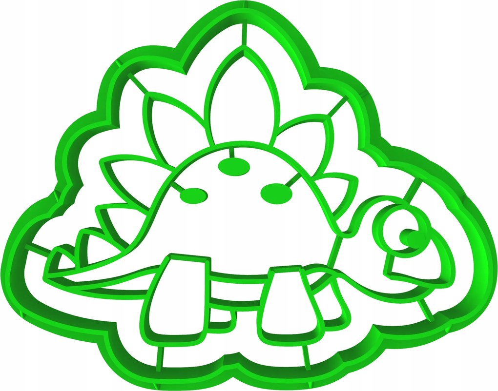 Foremka Lyukasztó Sütemény- és Mézeskalácsvágó Dinoszaurusz Tuodziangosaurus