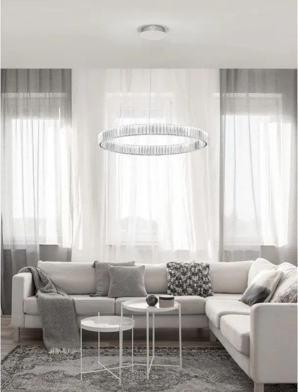 NOVA LUCE 9333067 AURELIA Kristály Függesztett Lámpa LED IP20