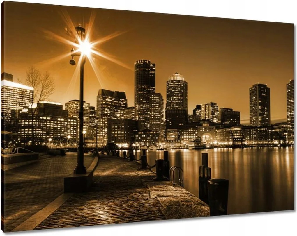 Vászonkép 100x70 Éjszaka Éjszakai város