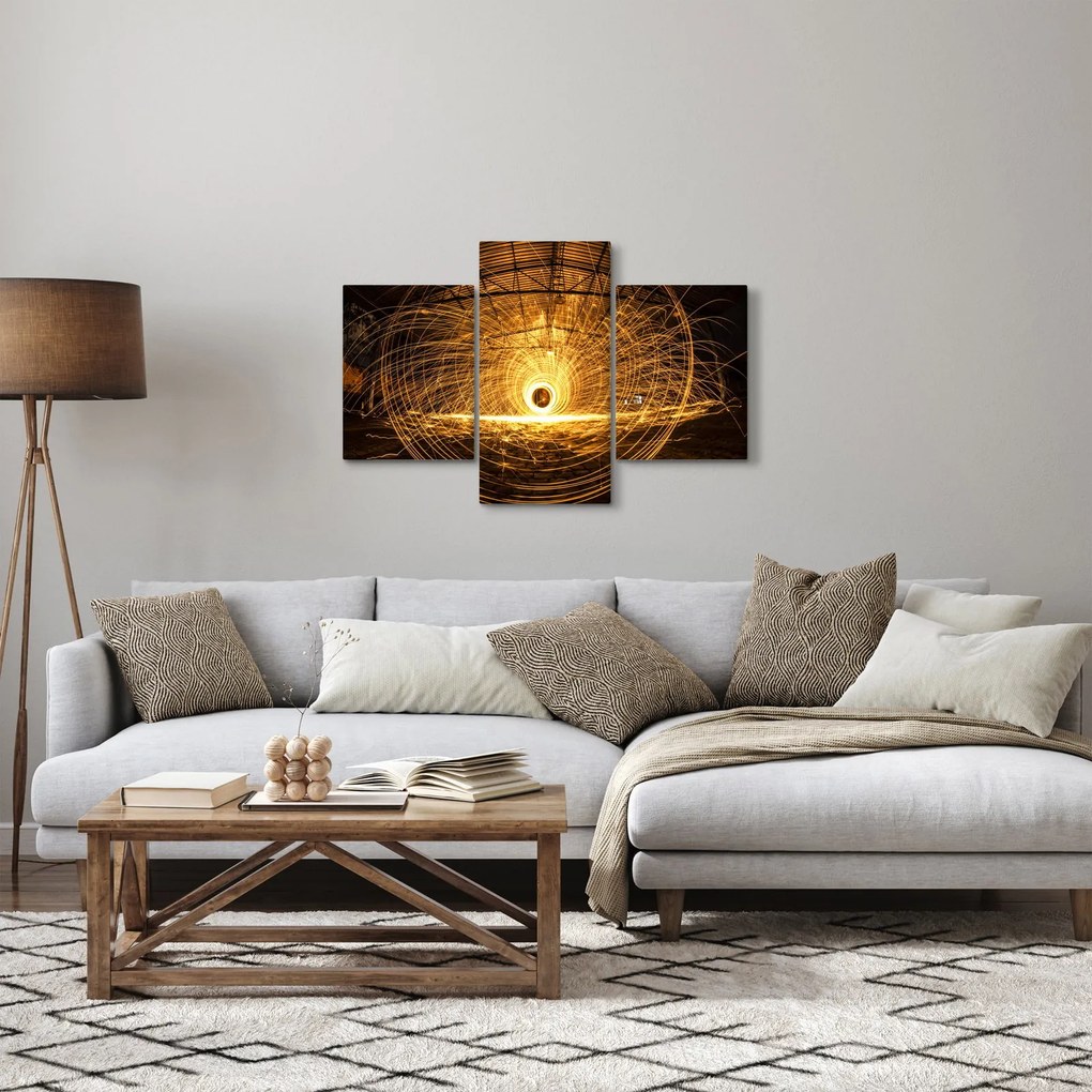 Egy izzó lemez képe (90x60 cm)