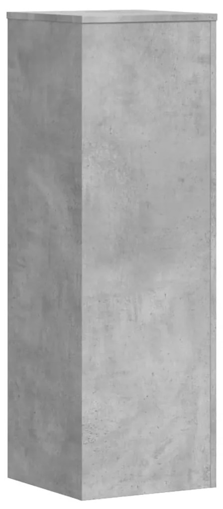 betonszürke szerelt fa növényállvány 33 x 33 x 100 cm