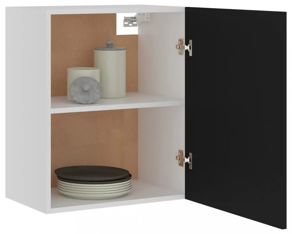 “Lyon” 2 db fekete szerelt fa függő szekrény 50 x 31 x 60 cm