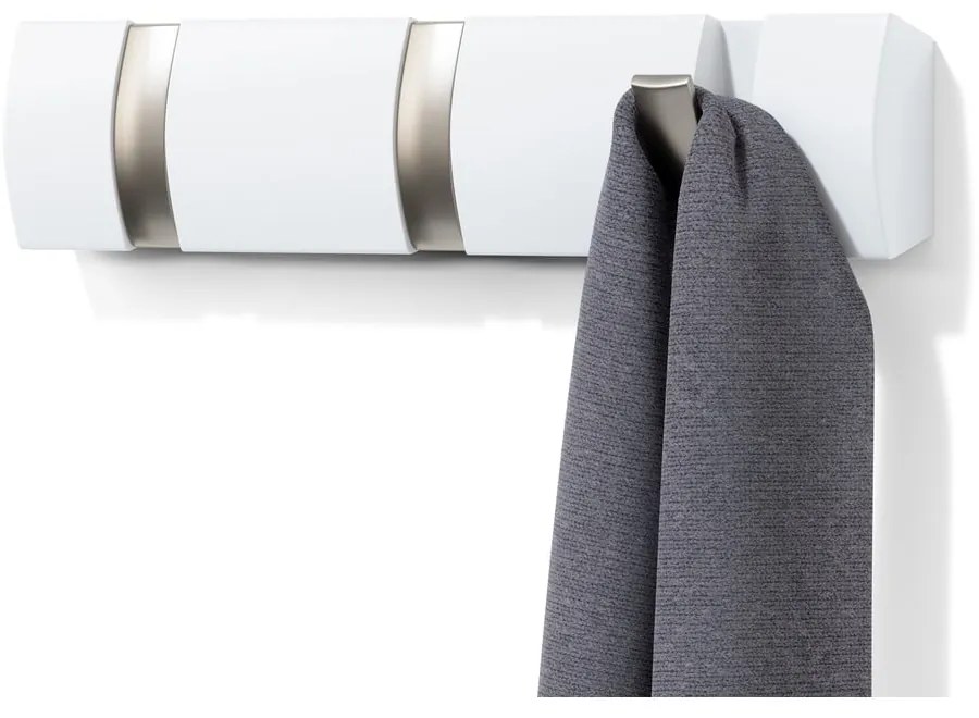 Fehér nyárfa fali fogas Flip – Umbra