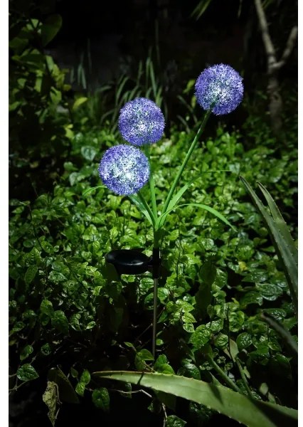 Globo 33599P - LED Napelemes lámpa SOLAR 3xLED/0,06W/3V 5000K IP44 lila