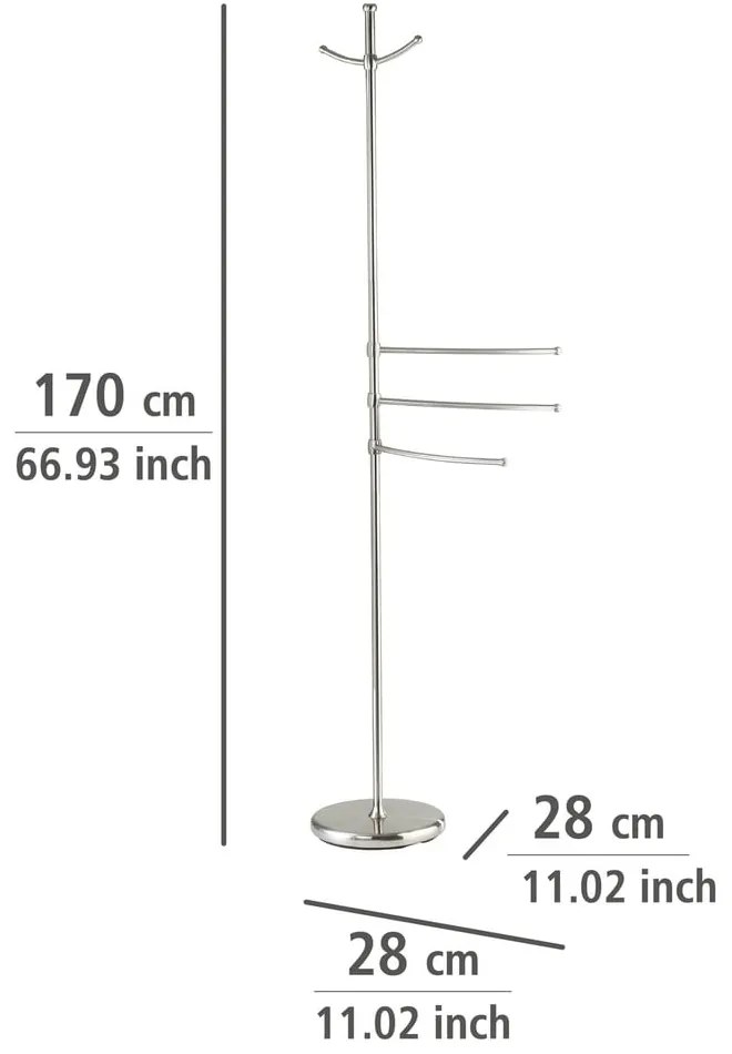 Adiamo kéztörlő és fürdőköpeny állvány - Wenko