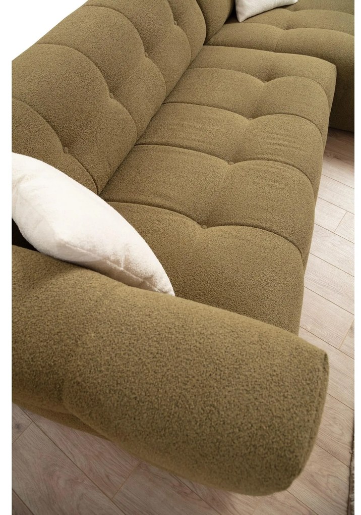 Sarokkanapé Cadellona (J) (khaki). Akció -22%. 1106810