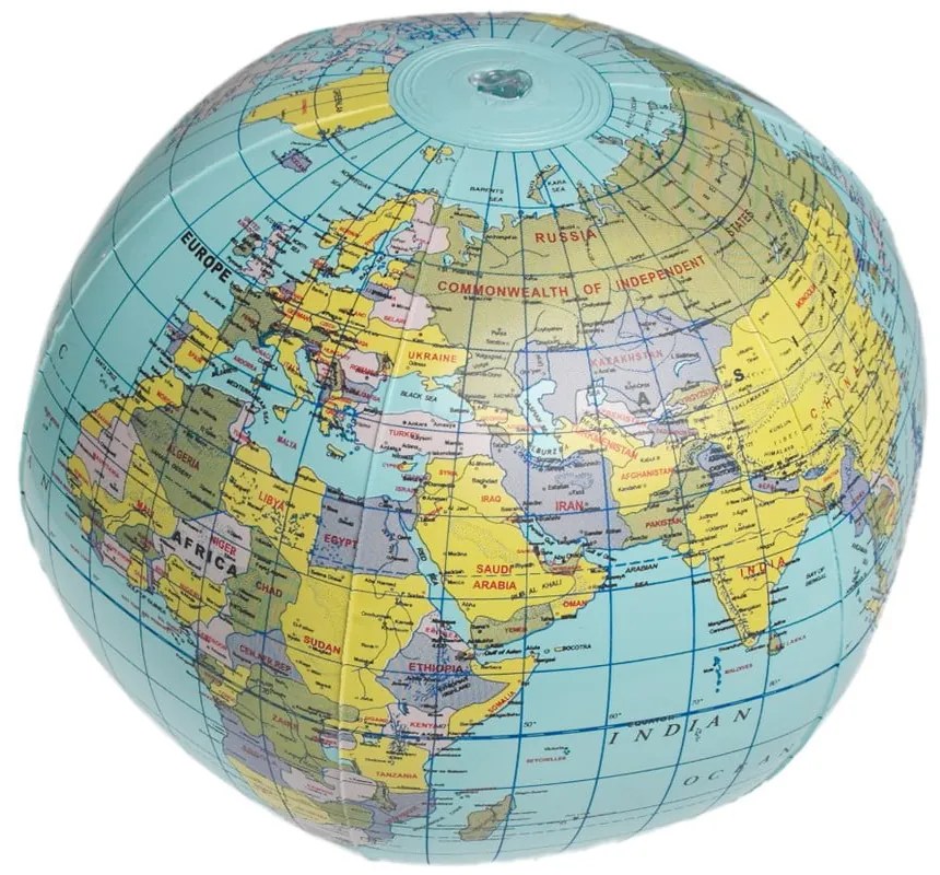 World Map felfújható földgömb - Rex London