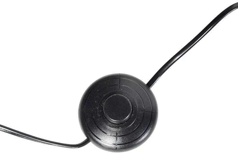 Állólámpa állvány fekete fa fekete árnyékolóval 50 cm - Puros