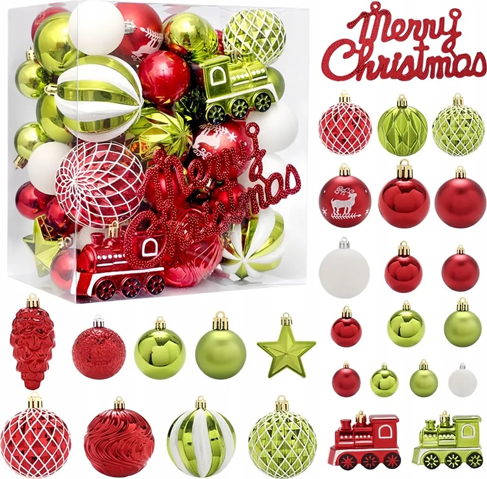 Karácsonyfa Gömbök Nagy Karácsonyi Díszek Törhetetlen Karácsonyfa Gömb Szett