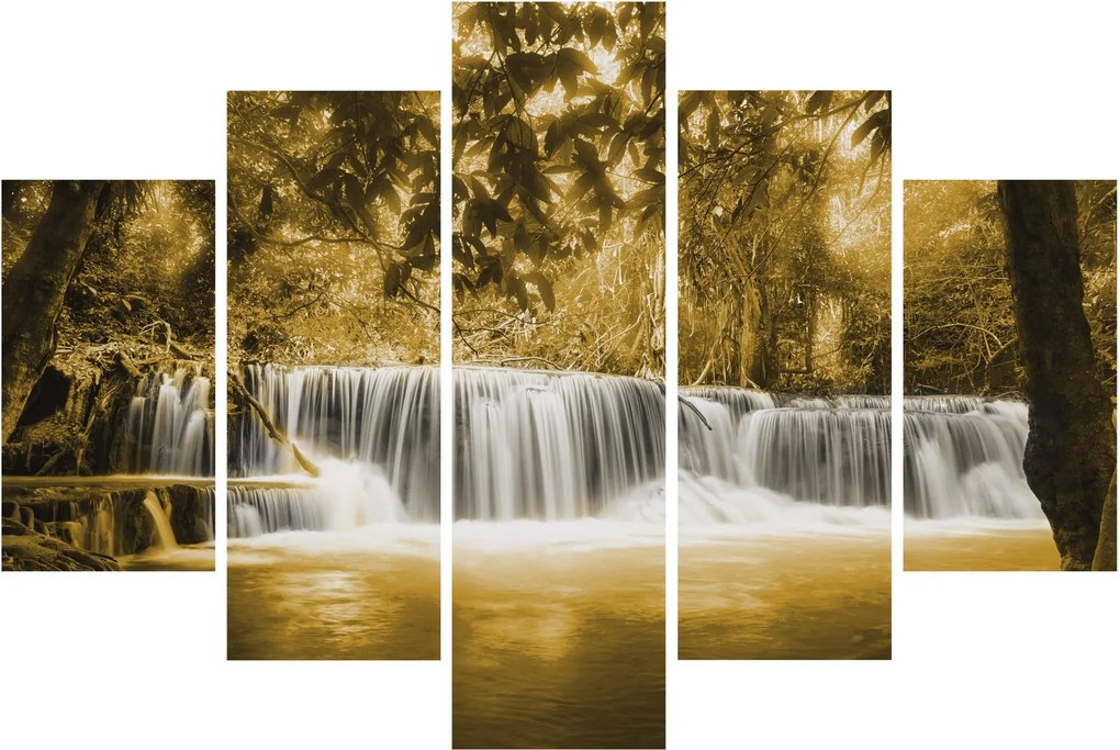 Kép - Vízesés, vintage (150x105 cm)