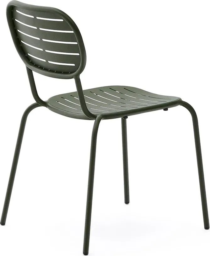 Sötétzöld fém kerti szék Brai – Kave Home