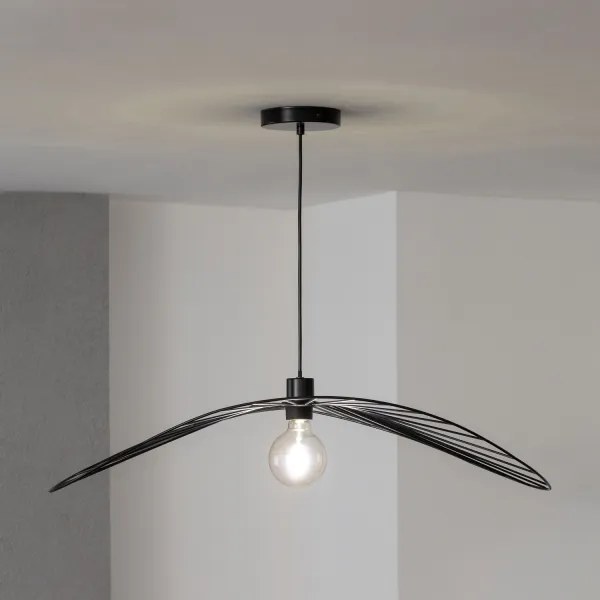 Brilagi - LED függeszték kábelen CERIA WIRE 1xE27/40W/230V 60x80 cm fekete