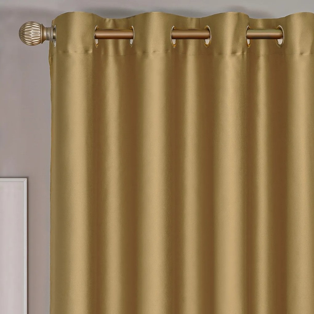 4Home Cairo sötétítő függöny, arany, 150 x 250 cm