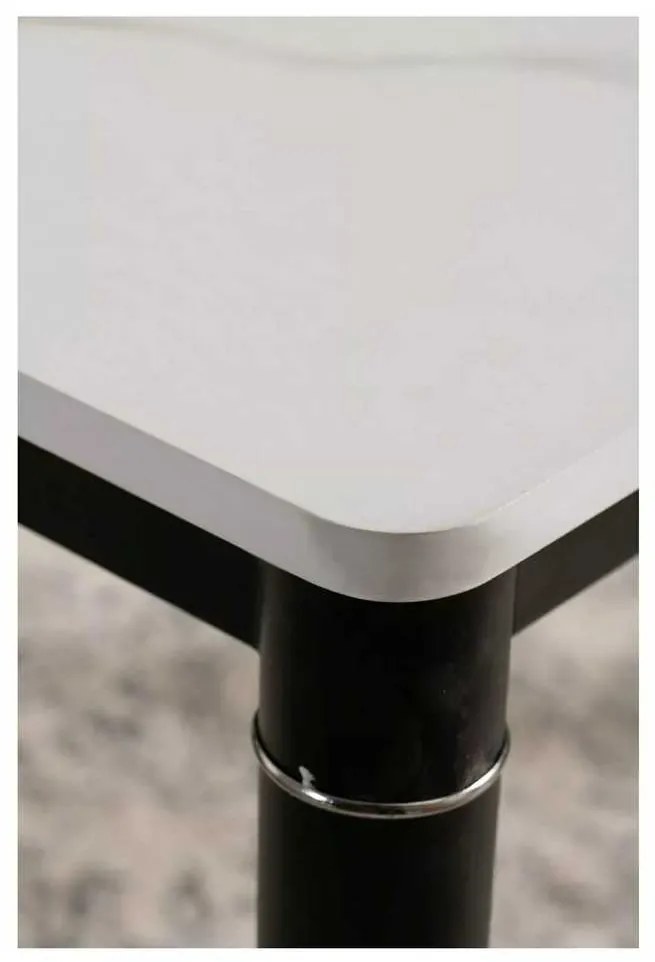 Damar W étkezőasztal 110 x 70 cm, márvány / fekete