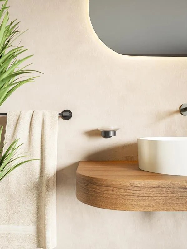 BISK Erga Skala, 1 karú törölközőtartó 600mm, grafit, ERG-08390