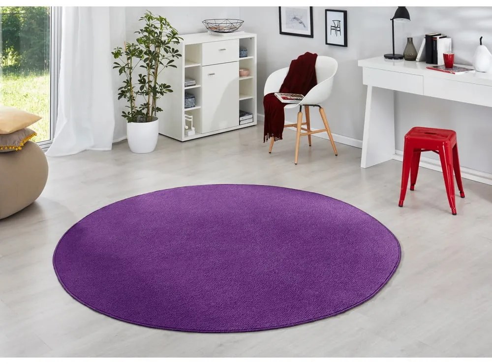 Sötétlila kerek szőnyeg ø 133 cm Fancy – Hanse Home