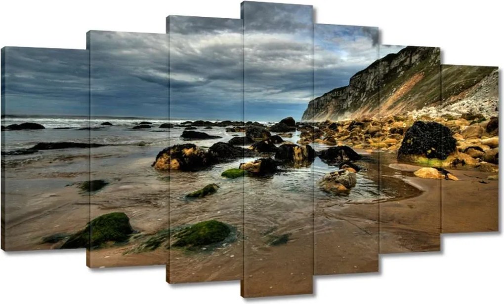 Vászonkép 140x80 Szikla a tengerparton