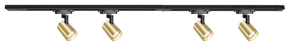 Spotlámpa sínrendszerrel VOLF 4xGU10/10W/230V arany/fekete